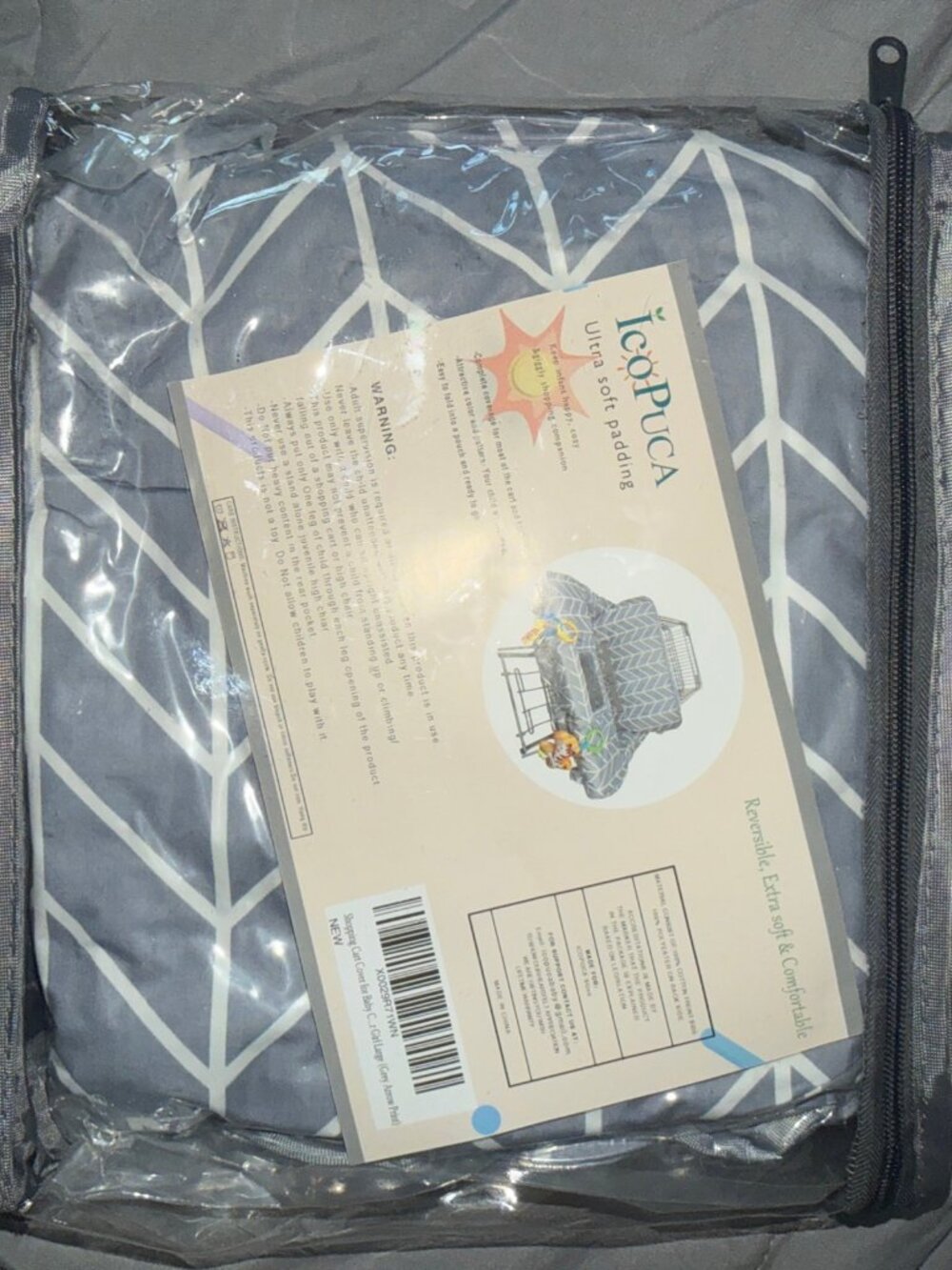 Shopping Cart Cover for Baby ICOPUCA Cotton High Chair Cover, Reversible